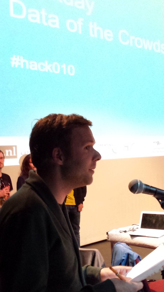 Juryvoorzitter Hackday Data of the Crowds
