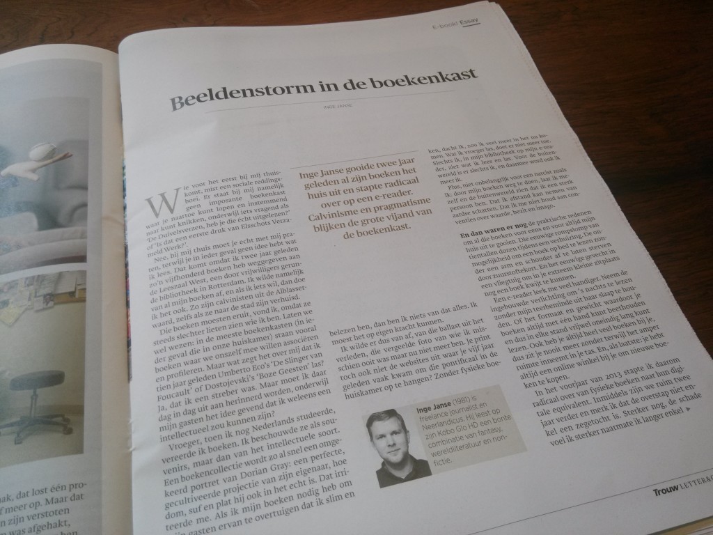 Trouw - Beeldenstorm in de boekenkast