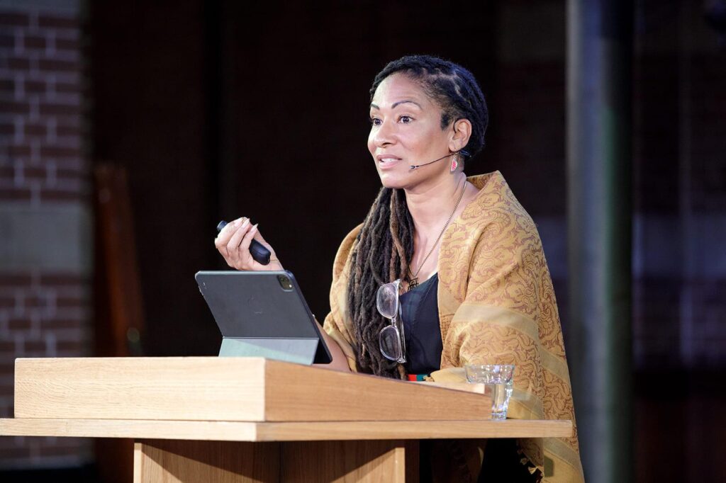 Ruha Benjamin at De Dépendance in Arminius. Photocredits: Aad Hoogendoorn