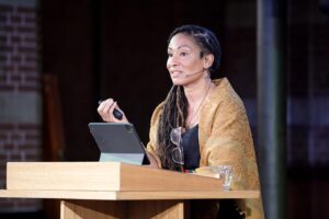 Ruha Benjamin at De Dépendance in Arminius. Photocredits: Aad Hoogendoorn